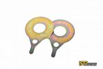 Rear trailing arm reinforcement plates for coilover spring BMW E46